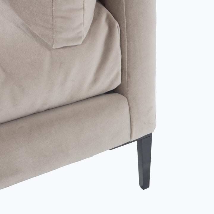 Mercer Sofa Como Velvet, Asphalt