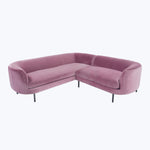 Desiree Sectional Right Facing / Como Velvet, Orchid