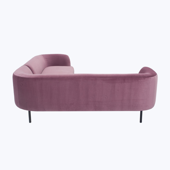 Desiree Sectional Right Facing / Como Velvet, Orchid