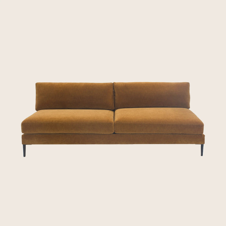 Sullivan Armless Sofa 88" / Uptown Velvet, Penny
