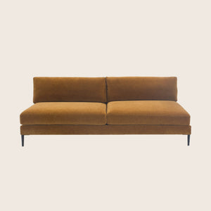 Sullivan Armless Sofa 88" / Uptown Velvet, Penny