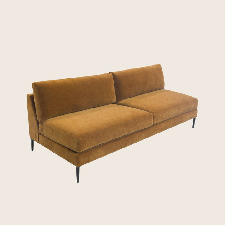 Sullivan Armless Sofa 88" / Uptown Velvet, Penny