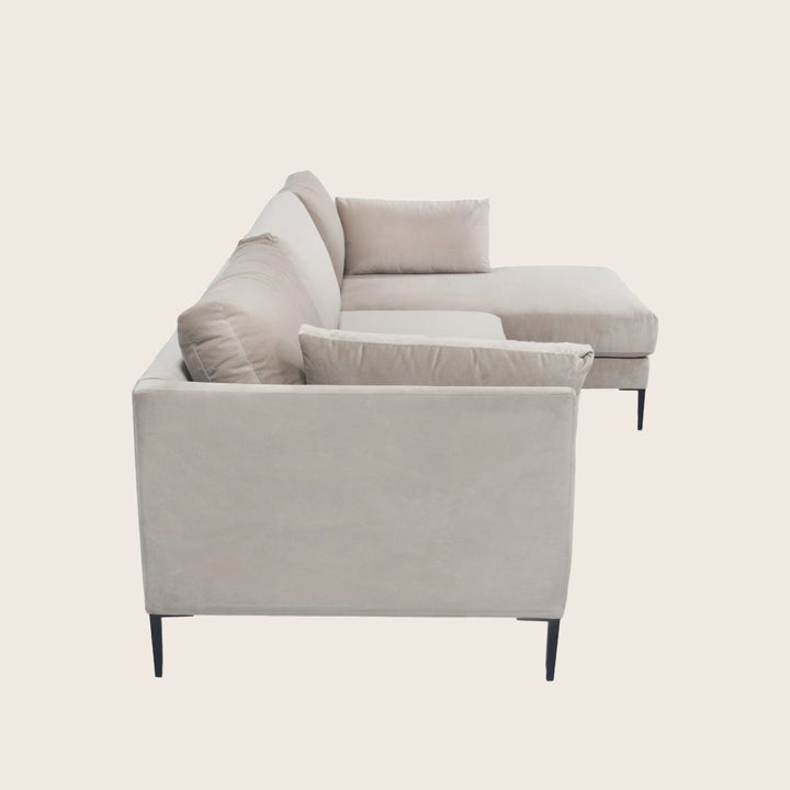 Mercer Sectional Right Facing / Como Velvet, Asphalt