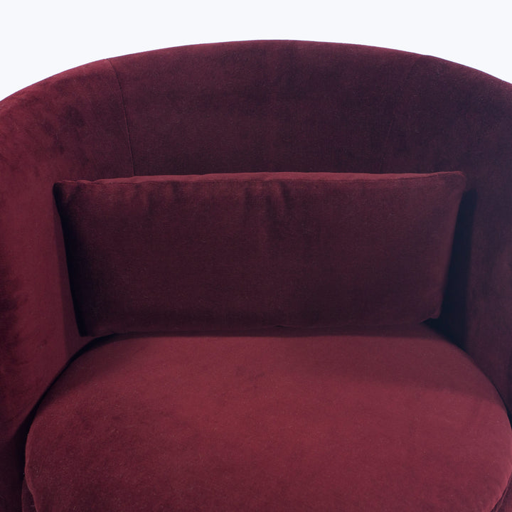 Celeste Swivel Chair Cannes Velvet, Cayenne