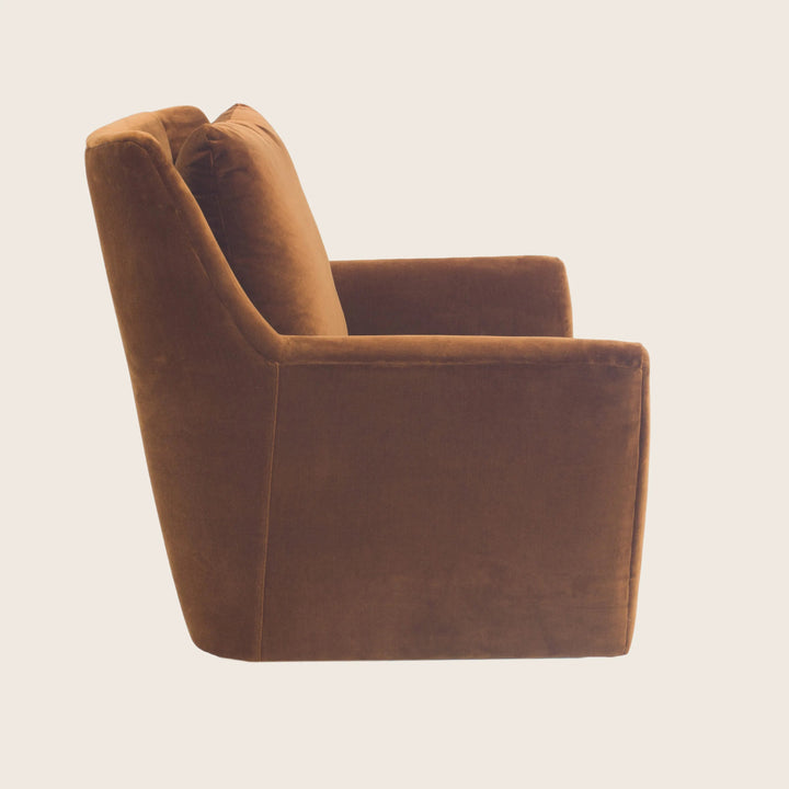 Haven Swivel Glider Cannes Velvet, Topaz