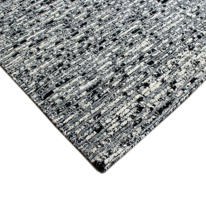 Grey Textured Wool Rug - 10'4" x 12'11"