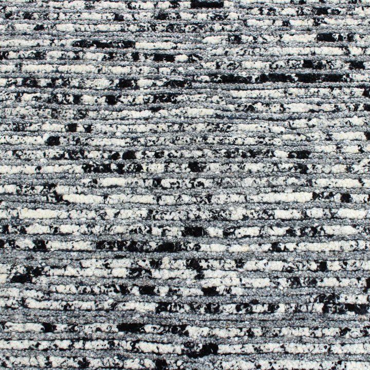 Grey Textured Wool Rug - 10'4" x 12'11"