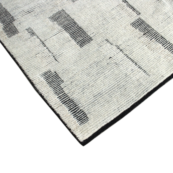Charcoal Contemporary Wool Rug - 9'1" x 12'