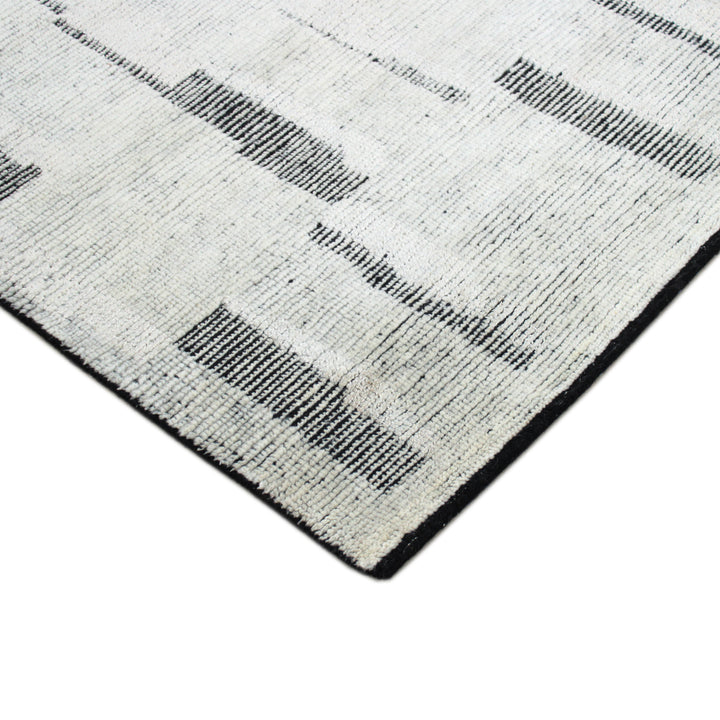 Charcoal Contemporary Wool Rug - 9'1" x 12'