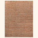 Orange Textured Wool Rug - 10' x 12'9"