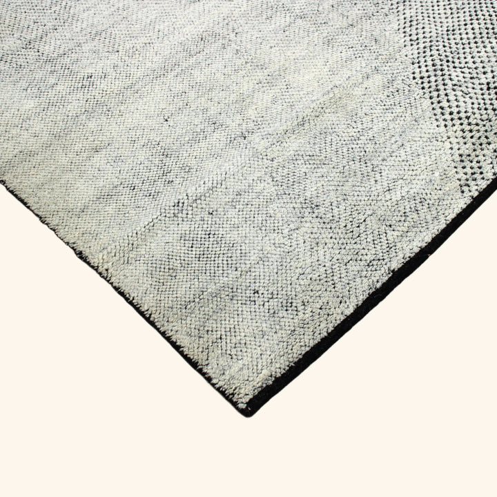Grey Contemporary Wool Rug - 8'1" x 9'8"