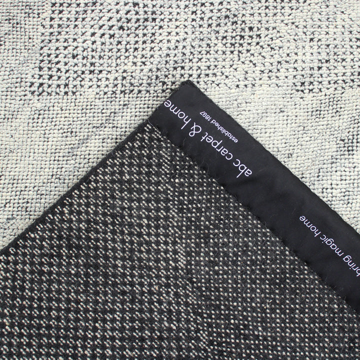 Grey Contemporary Wool Rug - 8'1" x 9'8"