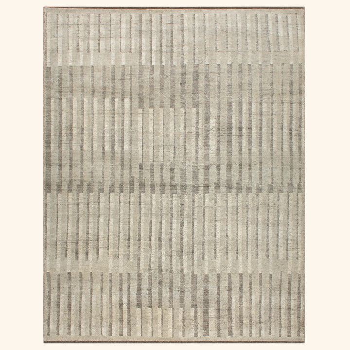 Natural Transitional Wool Rug - 8'1" x 9'11"