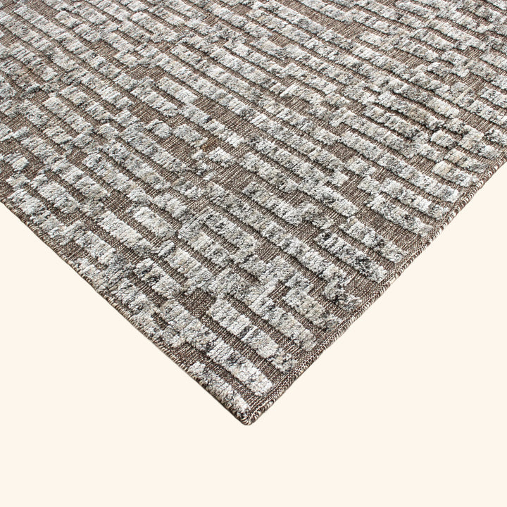 Grey Transitional Wool Rug - 9'1" x 12'