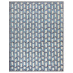 Blue Transitional Wool Rug - 8'1" x 10'