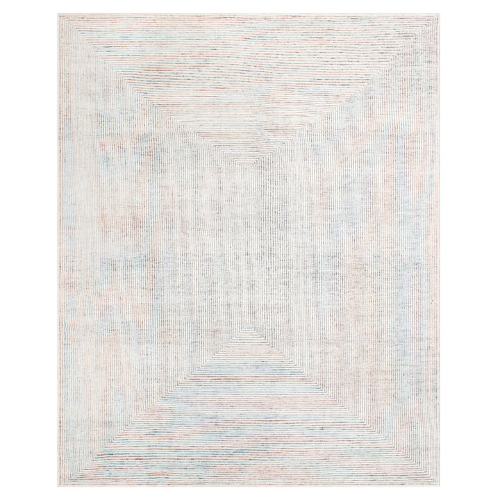 Grey Ivory Transitional Wool Rug - 11'7" x 14'6"