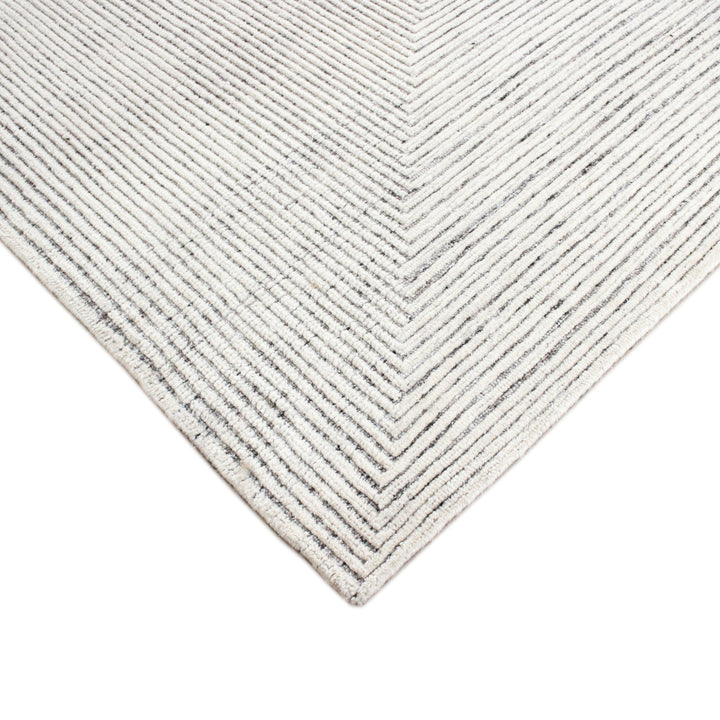 Grey Ivory Transitional Wool Rug - 11'7" x 14'6"