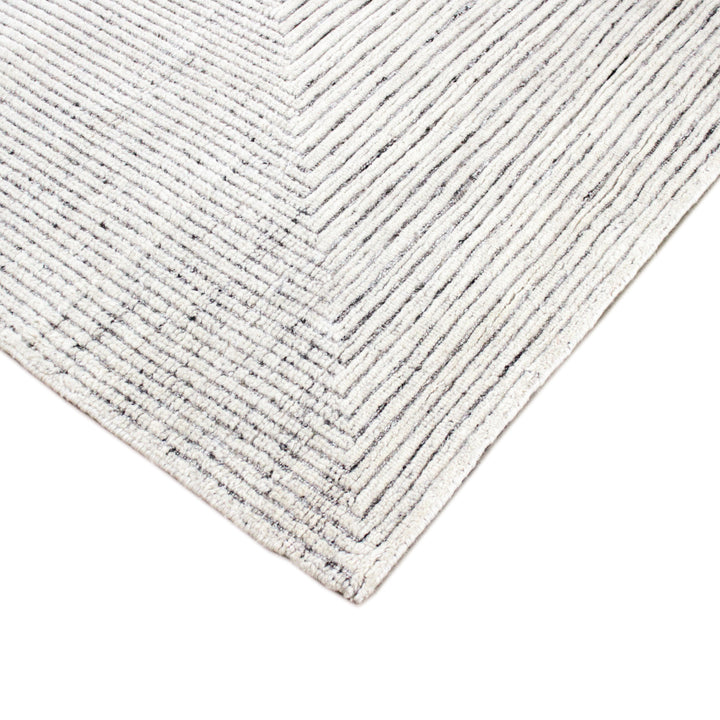 Grey Ivory Transitional Wool Rug - 11'7" x 14'6"