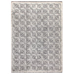 Ivory Black Traditional Wool Rug - 9'1" x 12'