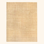 Wheat Textured Wool Silk Blend Rug - 8' x 10'
