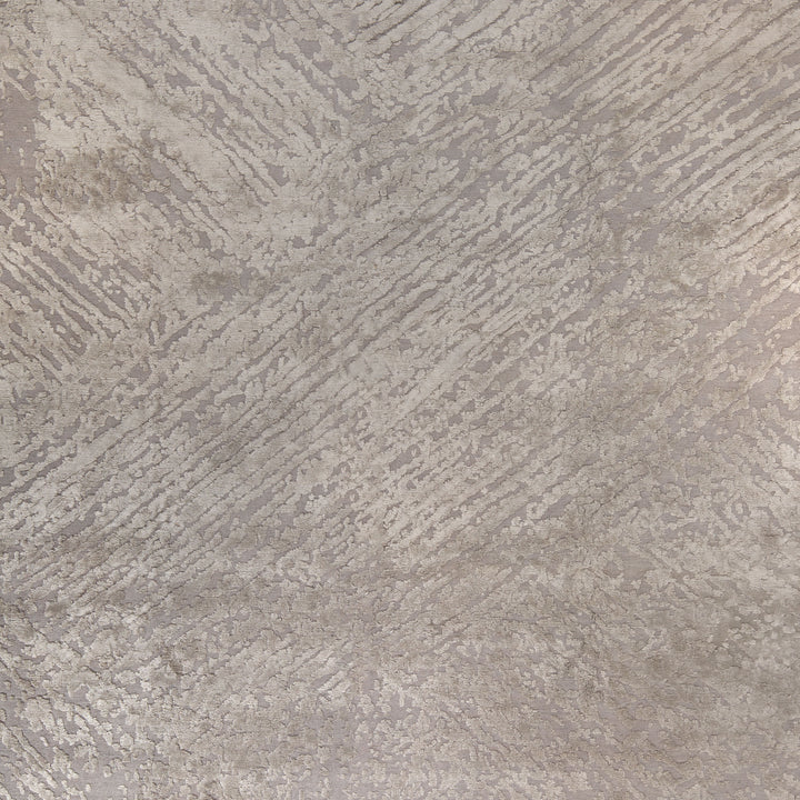 Grey Textured Silk Wool Blend Rug - 8' x 10'
