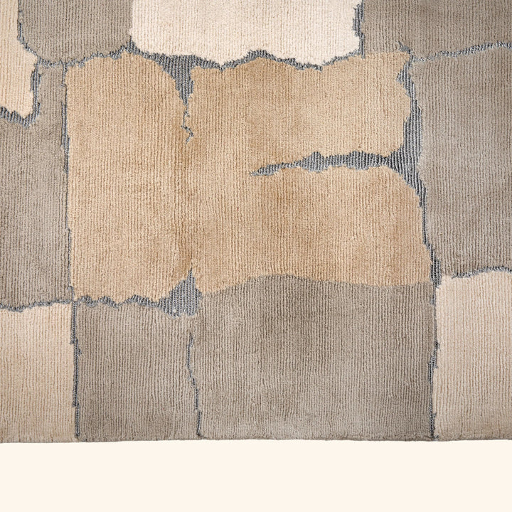 Teal Contemporary Silk Metal Blend Rug 9' x 12'