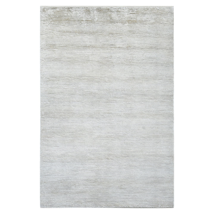Silver Solid Cashmere & Merino Blend Rug - 6' x 9'
