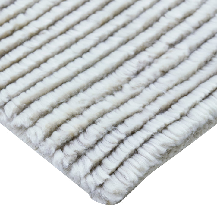 Silver Solid Cashmere & Merino Blend Rug - 6' x 9'