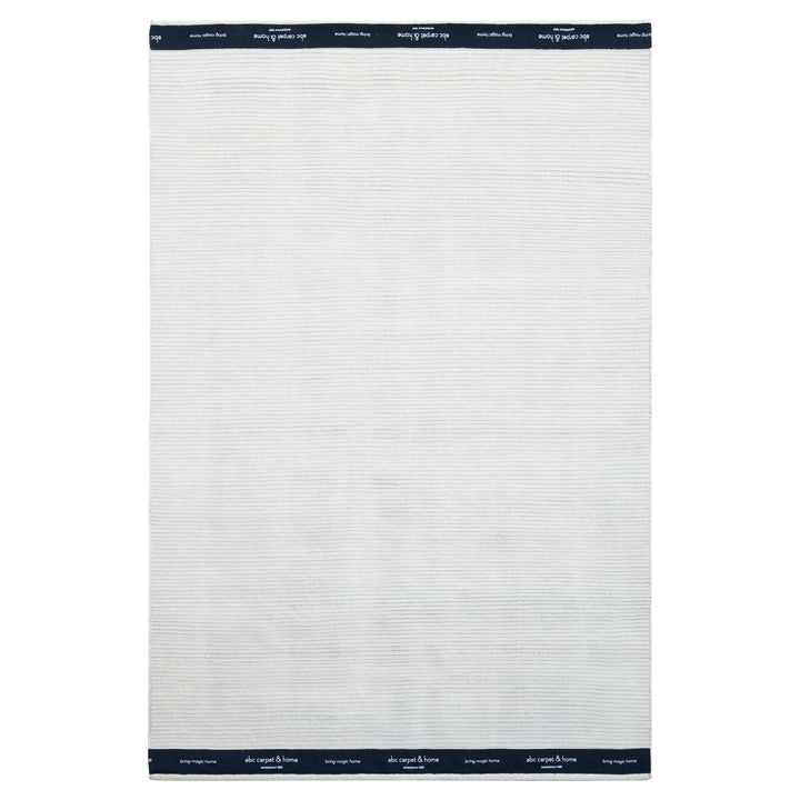 Silver Solid Cashmere & Merino Blend Rug - 6' x 9'