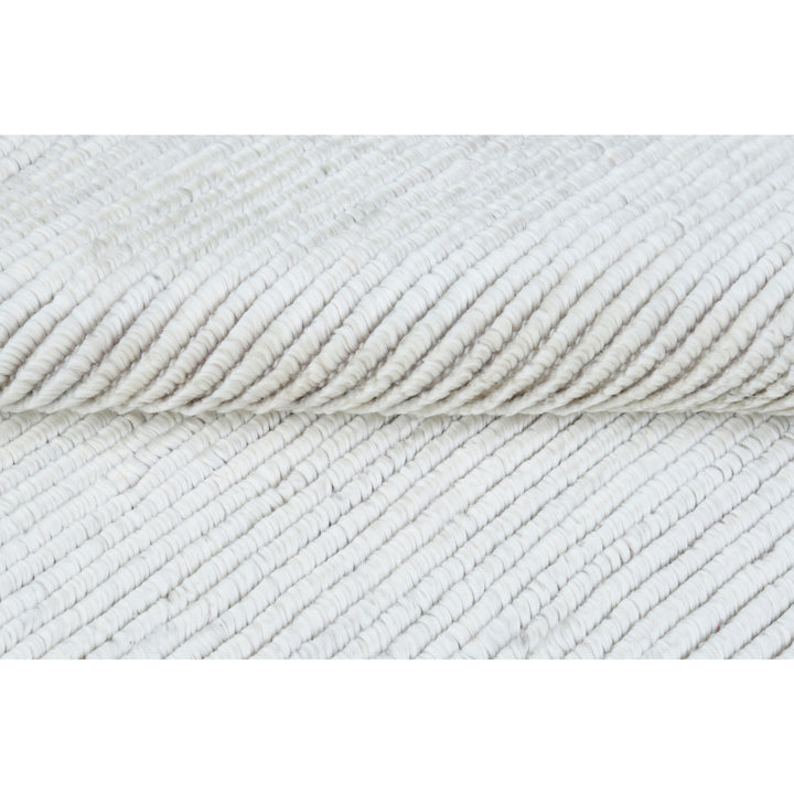 Silver Solid Cashmere & Merino Blend Rug - 6' x 9'