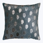 Endless Velvet Pillow Gunmetal 18" x 18"