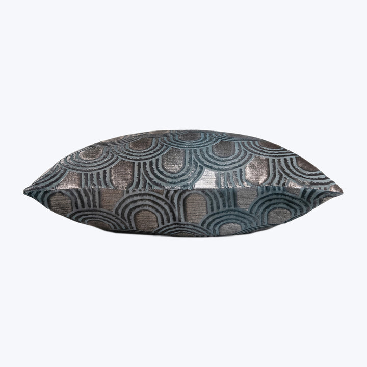 Endless Velvet Pillow Gunmetal 18" x 18"