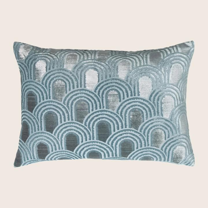 Endless Velvet Lumbar Pillow Harbor 14" x 20"