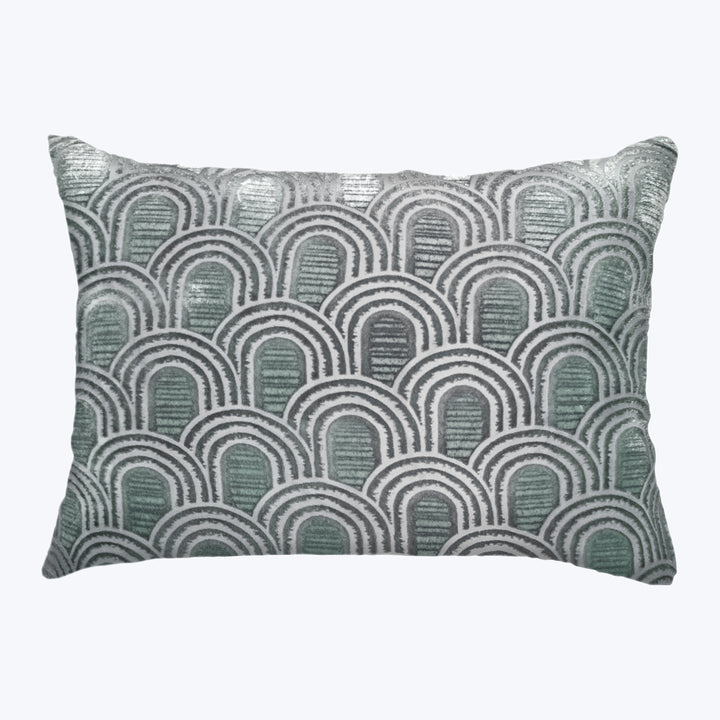 Endless Velvet Lumbar Pillow Jade 14" x 20"