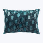 Endless Velvet Lumbar Pillow Pacific 14" x 20"