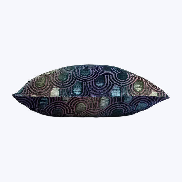 Endless Velvet Pillow Peacock 18" x 18"