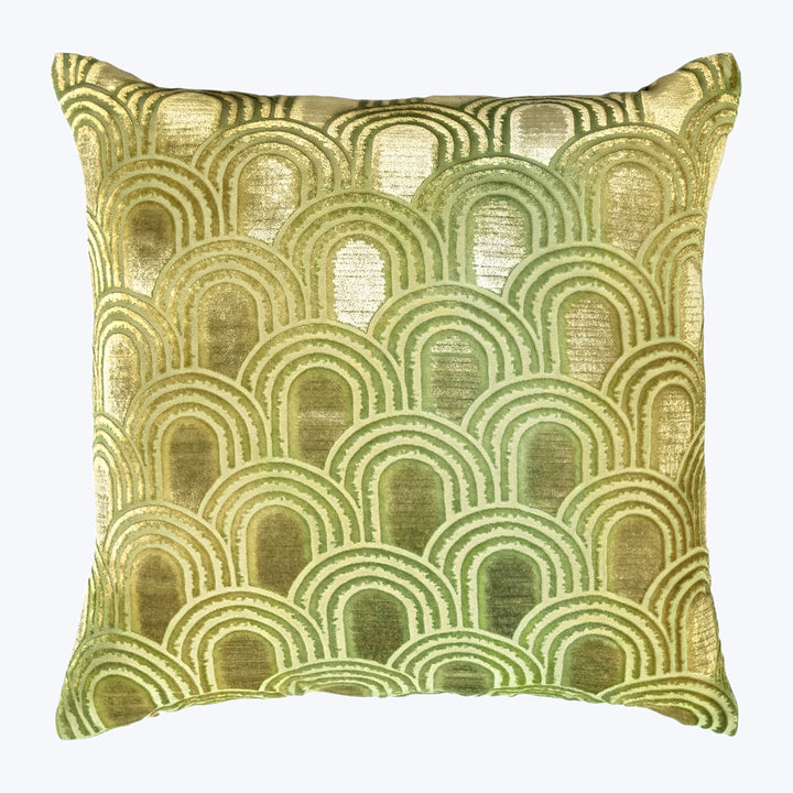 Endless Velvet Pillow Scallion 18" x 18"