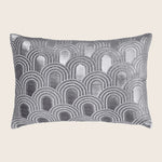 Endless Velvet Lumbar Pillow Silver 14" x 20"