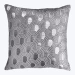 Endless Velvet Pillow Silver 18" x 18"
