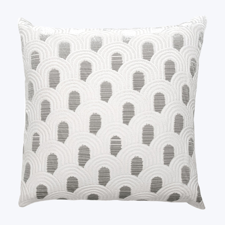 Endless Velvet Pillow White 18" x 18"