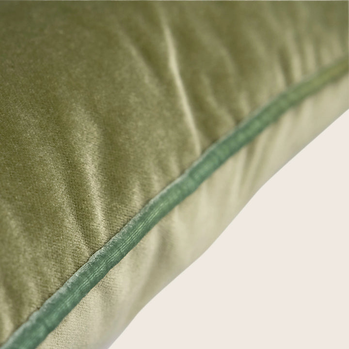 Tranquility High Performance Velvet Pillow Scallion