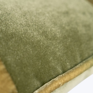 Banded High Performance Velvet Lumbar Pillow Scallion - hover