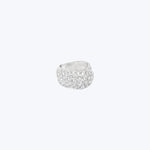 Cartier 18k White Gold and Pave Diamond Ring