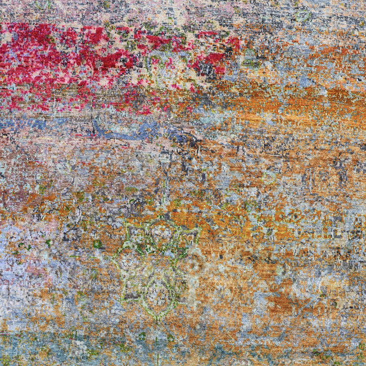 Blue Alchemy Traditional Silk Wool Blend Rug - 8'1" x 10'2"