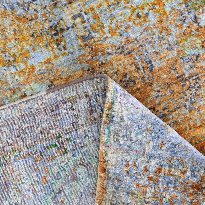 Blue Alchemy Traditional Silk Wool Blend Rug - 8'1" x 10'2"