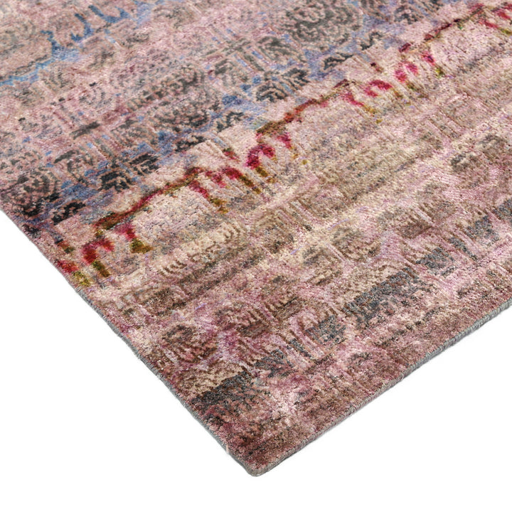 Pink Alchemy Transitional Silk Runner - 2'11" x 8'10"