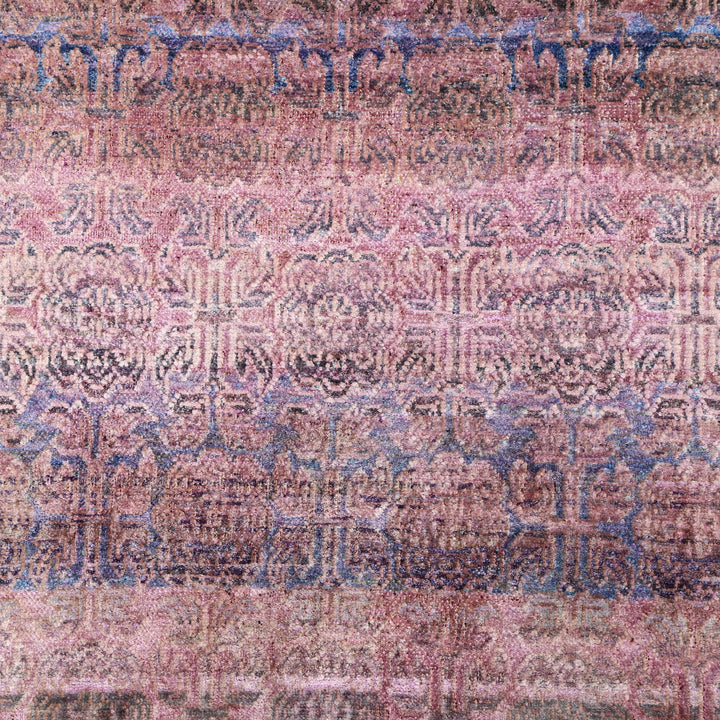 Pink Alchemy Transitional Silk Runner - 2'11" x 8'10"