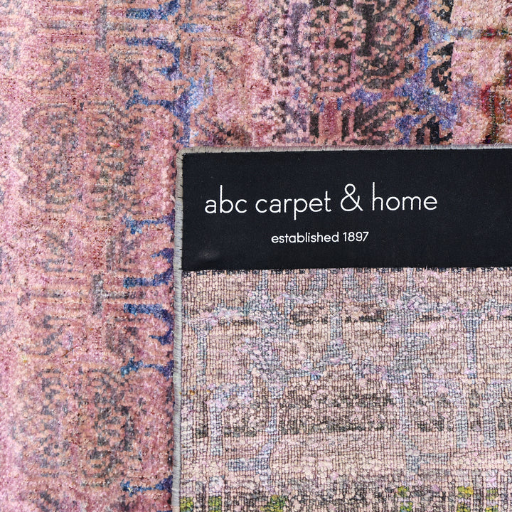 Pink Alchemy Transitional Silk Runner - 2'11" x 8'10"