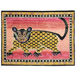 Pink Alchemy Traditional Silk Wool Blend Rug - 6'1" x 4'7"