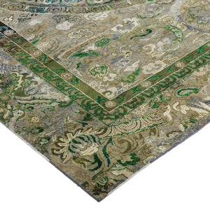 Sage Alchemy Transitional Wool Silk Blend Rug - 7'8" x 9'2" - hover